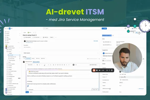 AI-drevet ITSM med Jira Service Management