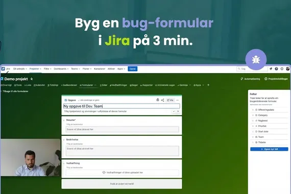 Byg en bug-formular i Jira på 3 min