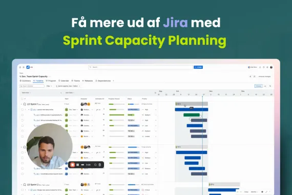 Få mere ud af Jira med Sprint Capacity Planning