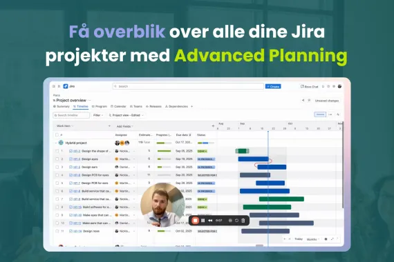 Få overblik over alle dine Jira projekter med Advanced Planning