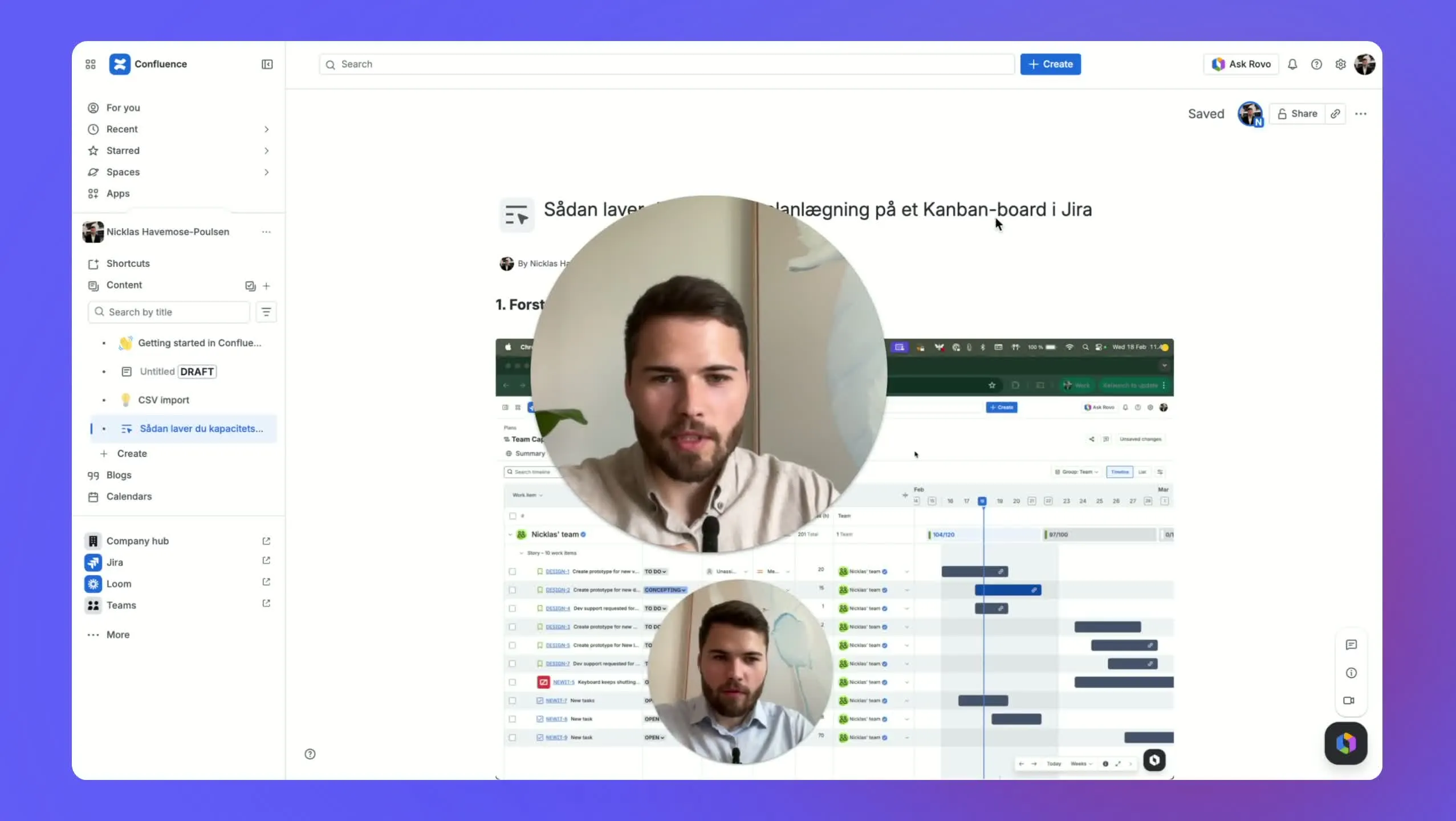 Det færdige workflow fra optagelse til guide